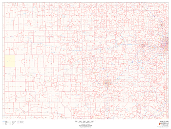 Kansas ZIP Code Map