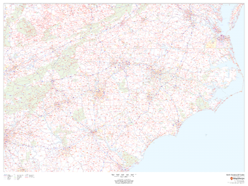 North Carolina ZIP Code Map