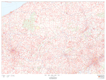 Pennsylvania ZIP Code Map