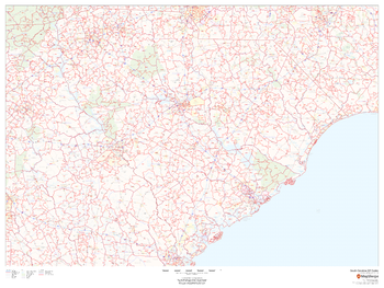 South Carolina ZIP Code Map