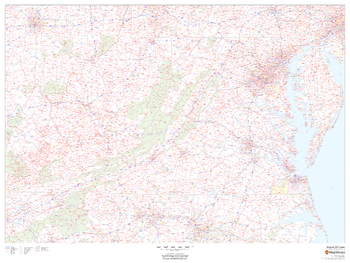 Virginia ZIP Code Map