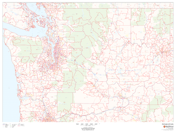 Washington ZIP Code Map