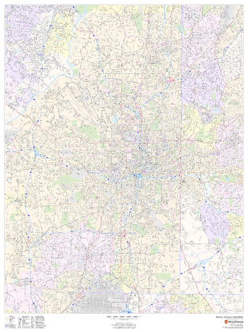 Atlanta, Georgia Inner Metro - Portrait