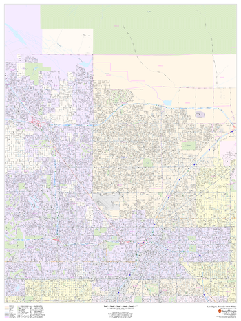 Las Vegas, Nevada Inner Metro - Portrait