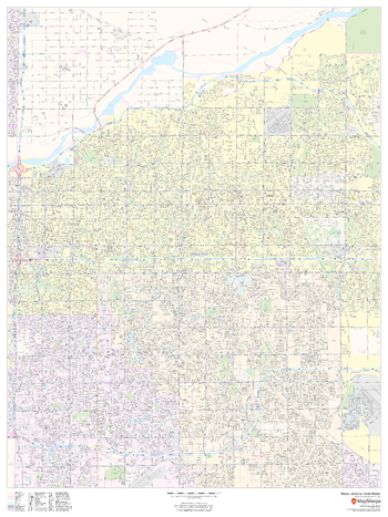 Mesa, Arizona Inner Metro - Portrait