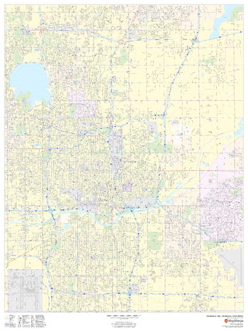 Oklahoma City, Oklahoma Inner Metro - Portrait