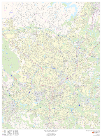 Raleigh, North Carolina Inner Metro - Portrait