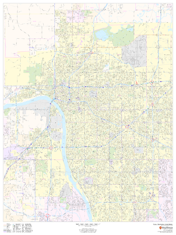 Tulsa, Oklahoma Inner Metro - Portrait