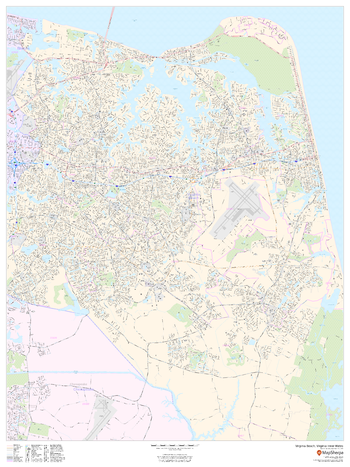 Virginia Beach, Virginia Inner Metro - Portrait