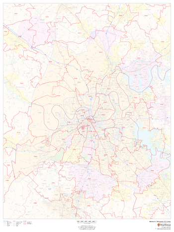 Nashville, Tennessee ZIP Codes
