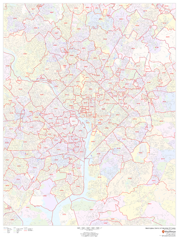 Washington, District of Columbia ZIP Codes