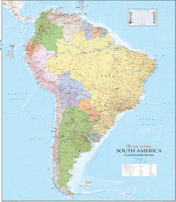 South America Wall Map