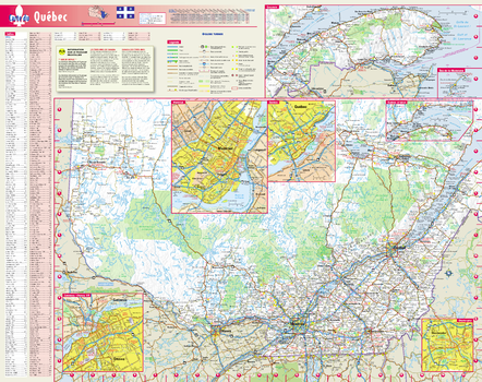 Carte du Québec, en français