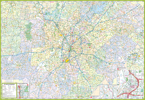 Atlanta and Vicinity Map
