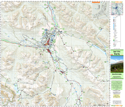 Jasper and Area Hiking Map