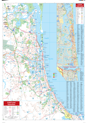 Gold Coast Wall Map