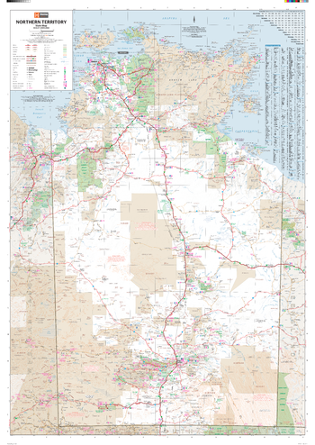 Northern Territory State Wall Map