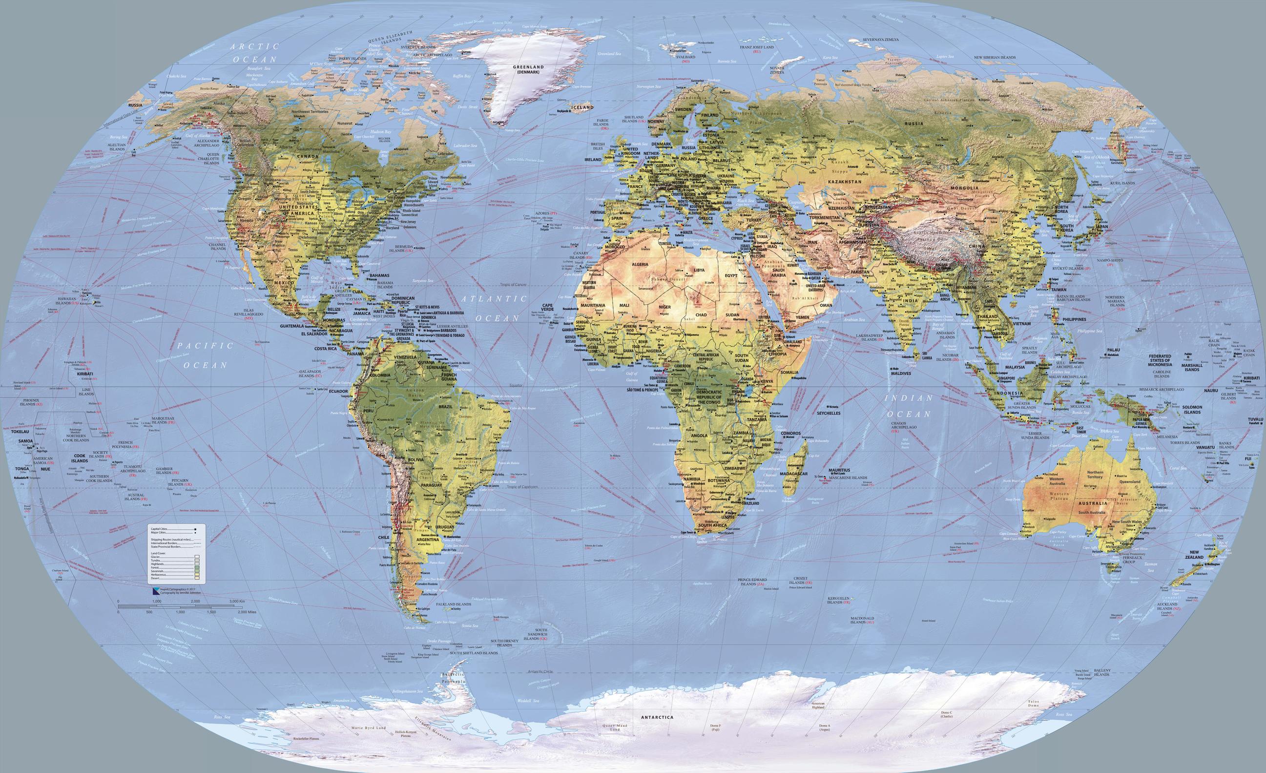 World Shipping Lanes Map - Fajrikha Blog