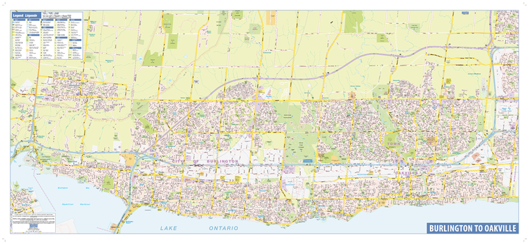 Halton Wall Map - Street Detail