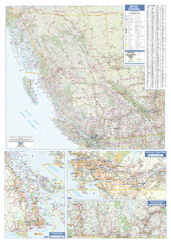 British Columbia Wall Map