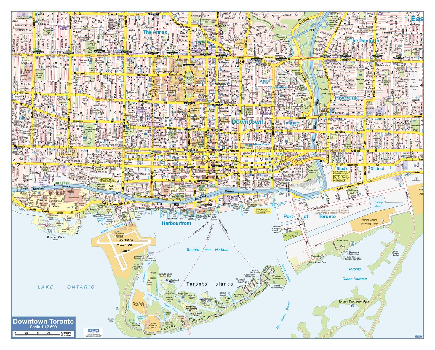 map of downtown toronto Toronto Downtown