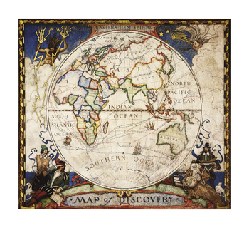 Map of Discovery, Eastern Hemisphere