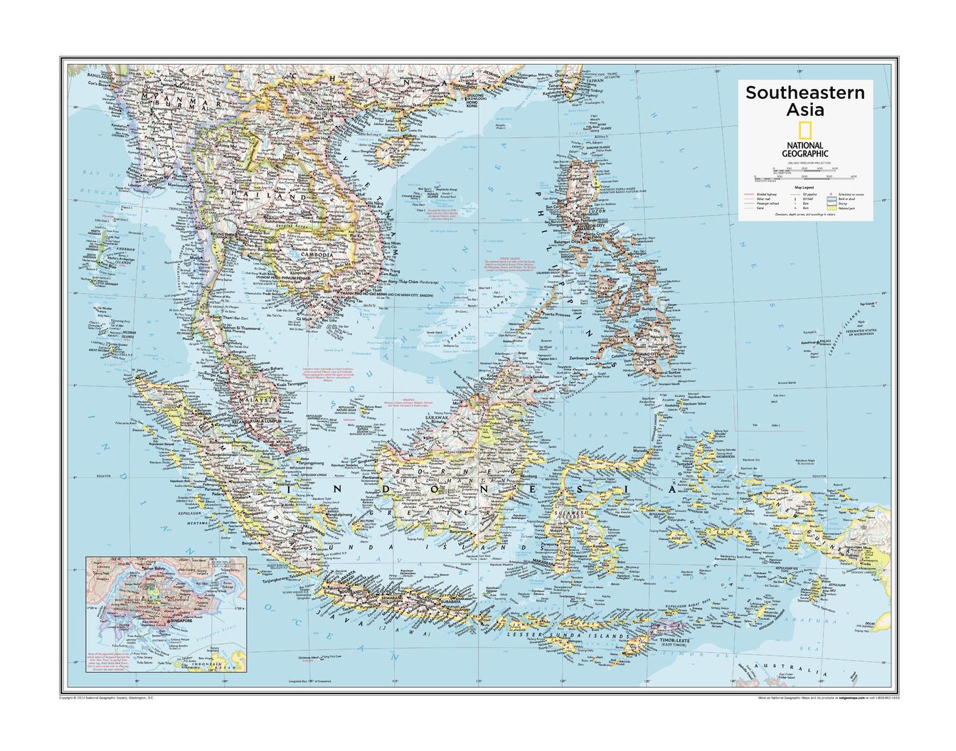 Southeastern Asia : XYZ Maps