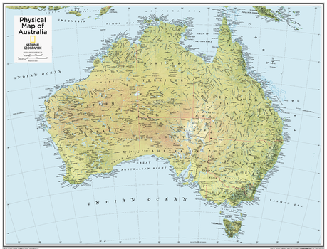 Australia Physical - Atlas of the World, 10th Edition - Compact