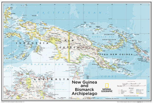 New Guinea and Bismarck Archipelago - Atlas of the World, 10th Edition - Compact
