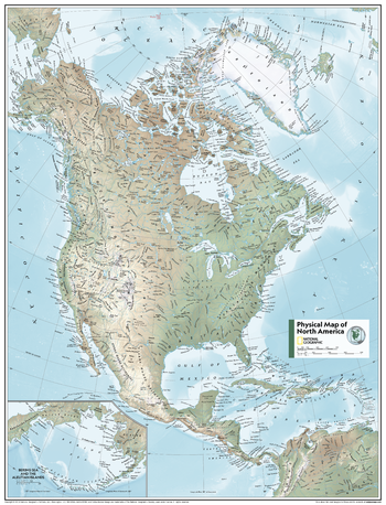 North America Physical - Atlas of the World, 11th Edition - Compact