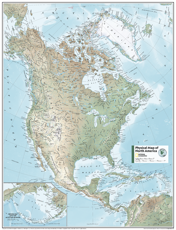 North America Physical - Atlas of the World, 11th Edition