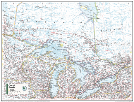 Central Canada - Atlas of the World, 11th Edition