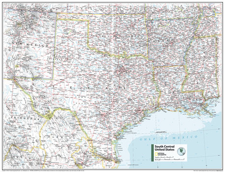 South Central U.S. - Atlas of the World, 11th Edition