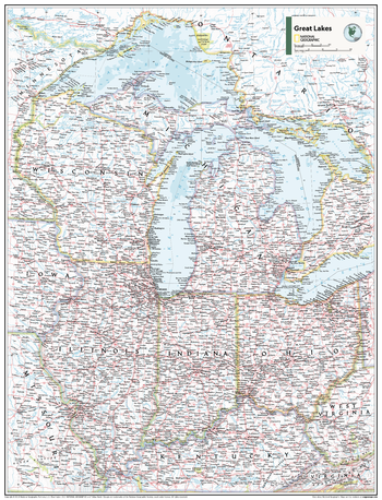 Great Lakes U.S. - Atlas of the World, 11th Edition