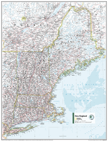 New England U.S. - Atlas of the World, 11th Edition