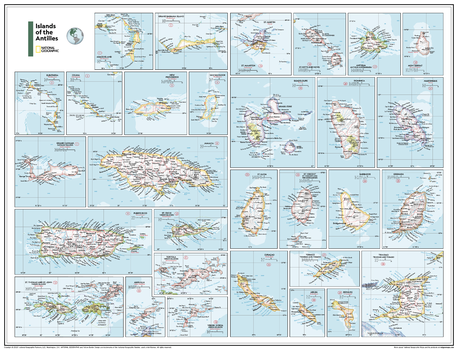 Islands of the Antilles - Atlas of the World, 11th Edition - Compact