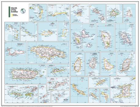Islands of the Antilles - Atlas of the World, 11th Edition