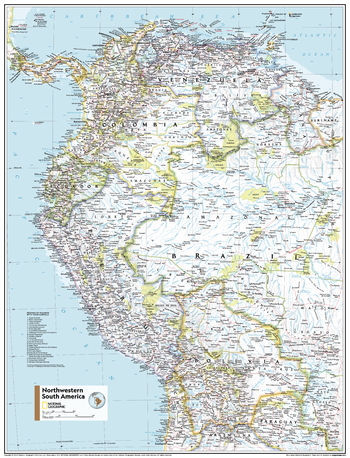 Northwestern South America - Atlas of the World, 11th Edition - Compact