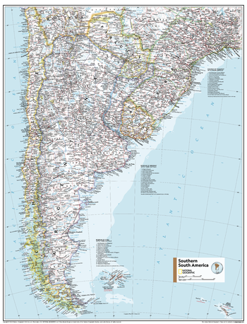 Southern South America - Atlas of the World, 11th Edition - Compact