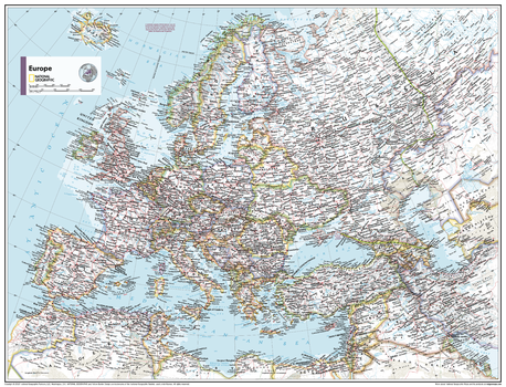 Europe Political - Atlas of the World, 11th Edition - Compact