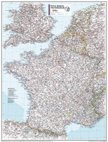France, Belgium, the Netherlands - Atlas of the World, 11th Edition - Compact