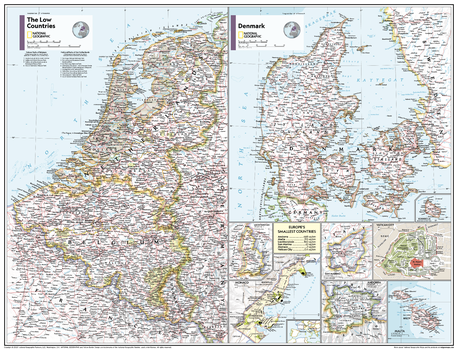 The Low Countries, Denmark, and Europe's Smallest Countries - Atlas of the World, 11th Edition - Compact