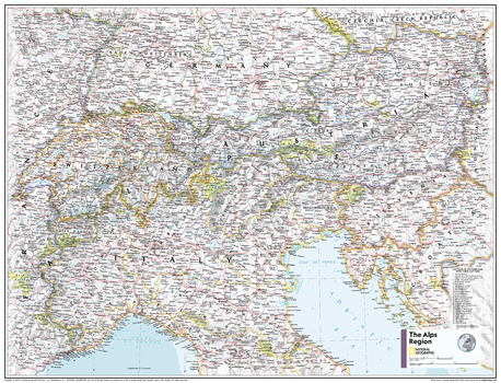 The Alps Region - Atlas of the World, 11th Edition