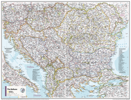The Balkans - Atlas of the World, 11th Edition - Compact