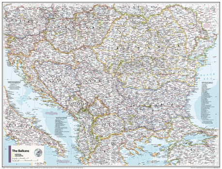 The Balkans - Atlas of the World, 11th Edition