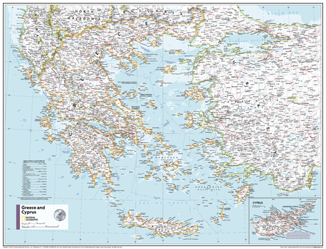 Greece and Cyprus - Atlas of the World, 11th Edition