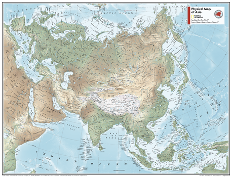Asia Physical - Atlas of the World, 11th Edition - Compact