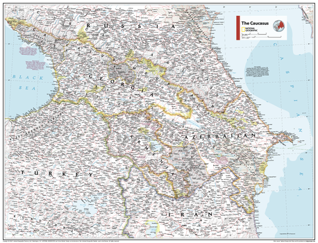 The Caucasus - Atlas of the World, 11th Edition - Compact