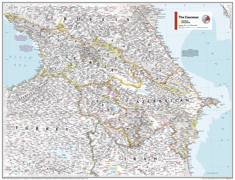 The Caucasus - Atlas of the World, 11th Edition