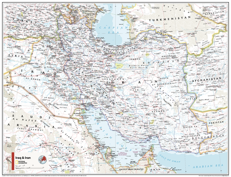 Iraq and Iran - Atlas of the World, 11th Edition